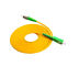 Base de fibra óptica del simplex del cable del simplex 3,0 del solo modo del cordón de remiendo del amarillo de FC APC